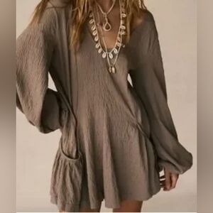 Free People Brown Mini Dress